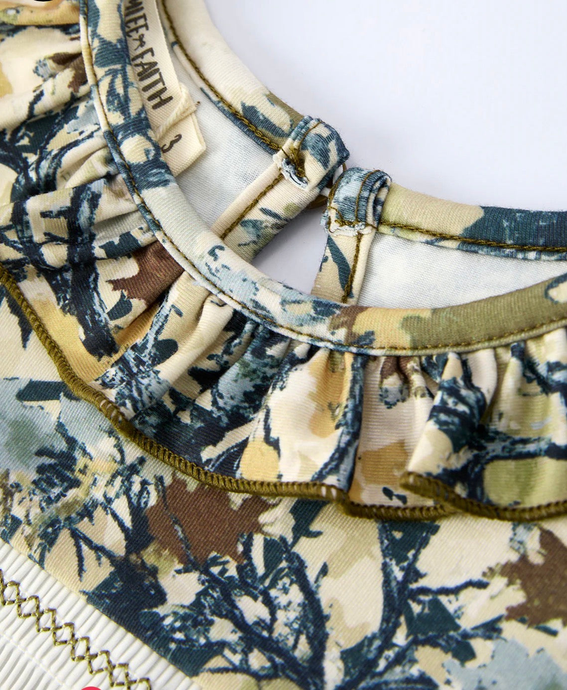 Mallard Camo Smocked Girls Dress