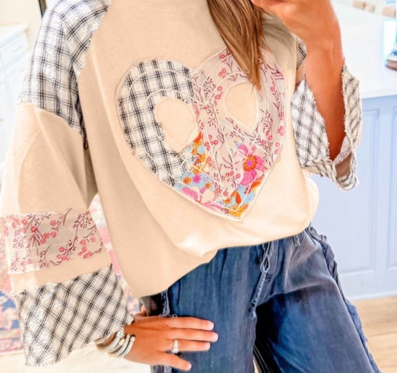 Sweet Meadow Patchwork Top