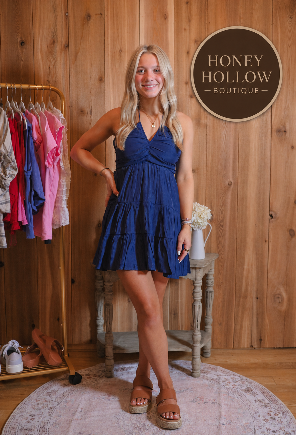 Midnight Tide Mini Dress