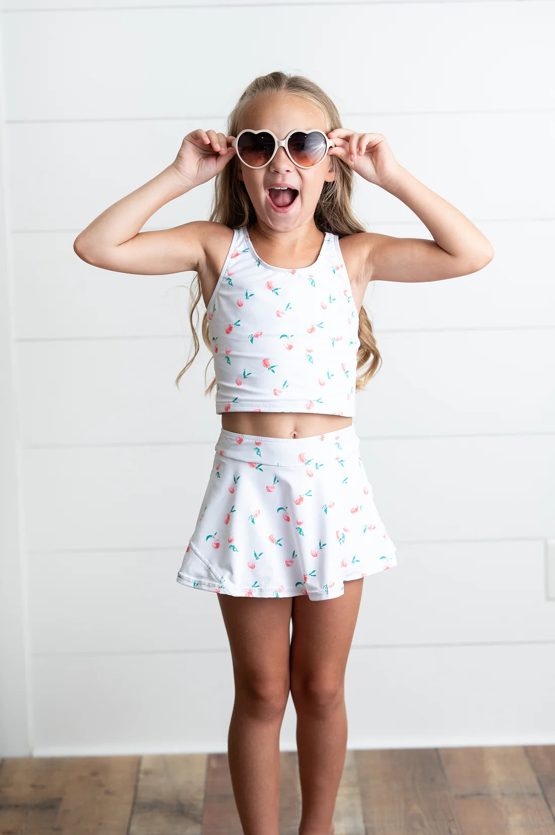 Active Peach Floral Set