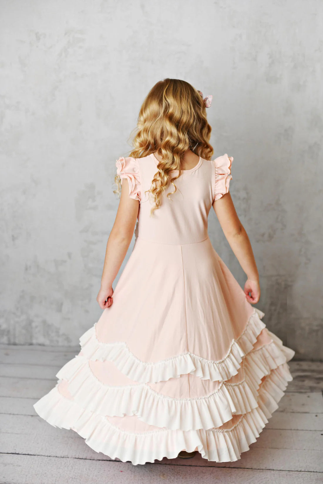 Blushing Belle Ruffle Maxi Dress
