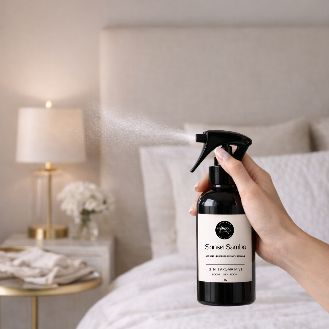 Indigo Scents Home Fragrance - Luxe Aroma Mist – Room, Linen & Body Spray