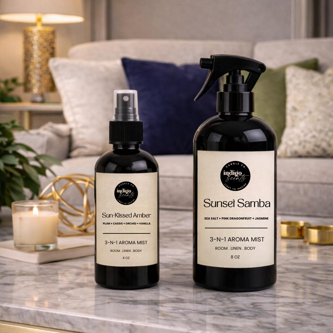 Indigo Scents Home Fragrance - Luxe Aroma Mist – Room, Linen & Body Spray