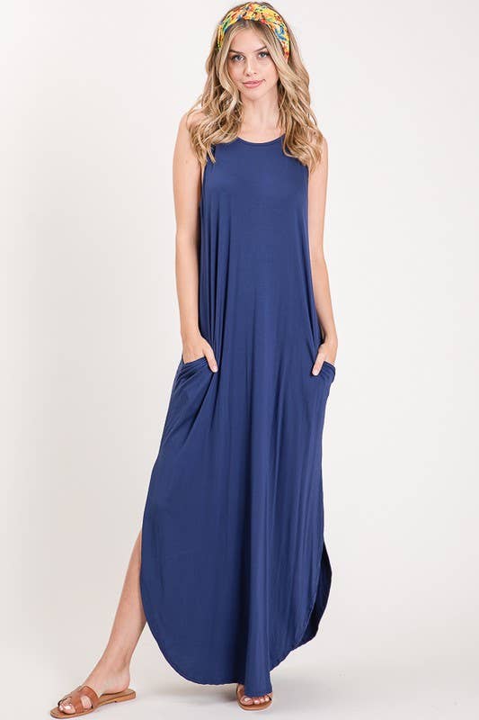 HEIMISH - SD1113S SOLID MAXI DRESS