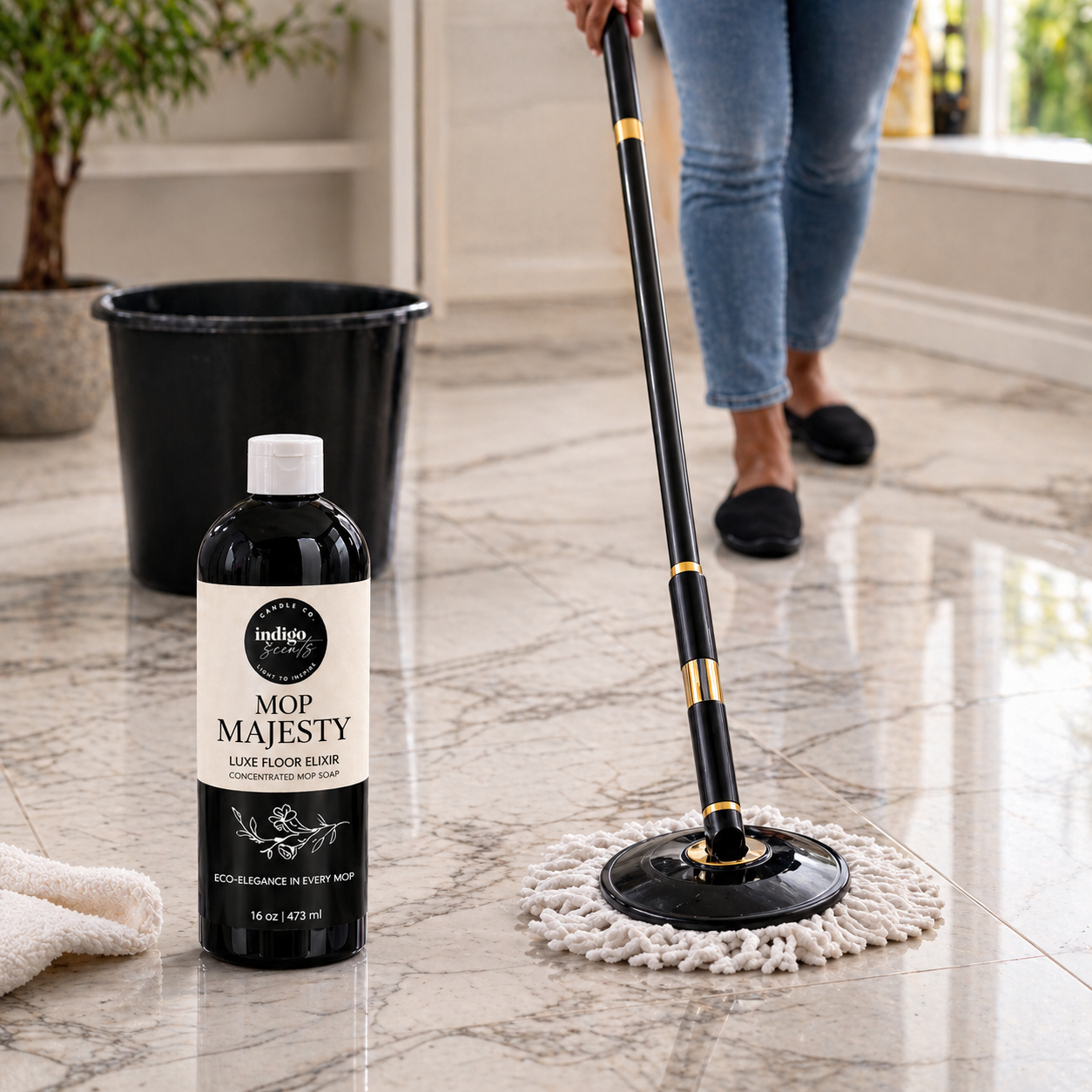 Indigo Scents Home Fragrance - Mop Majesty – Luxury Mop Soap & Floor Cleaner