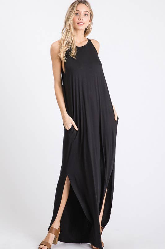 HEIMISH - SD1113S SOLID MAXI DRESS