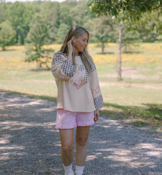 Sweet Meadow Patchwork Top