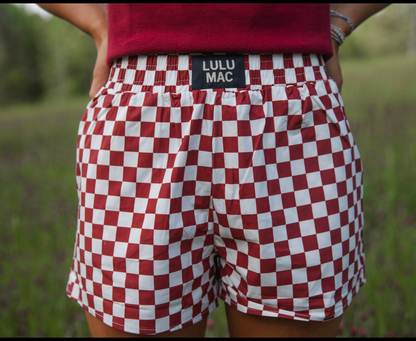 Lulu Mac Checkered Boxer Shorts