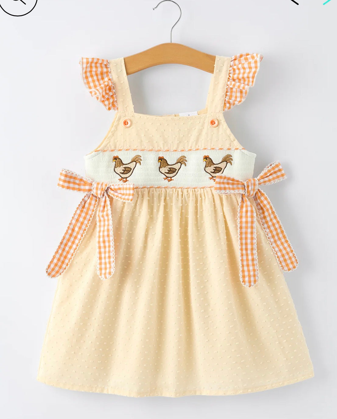 Sunny Hen Smocked Girls Dress