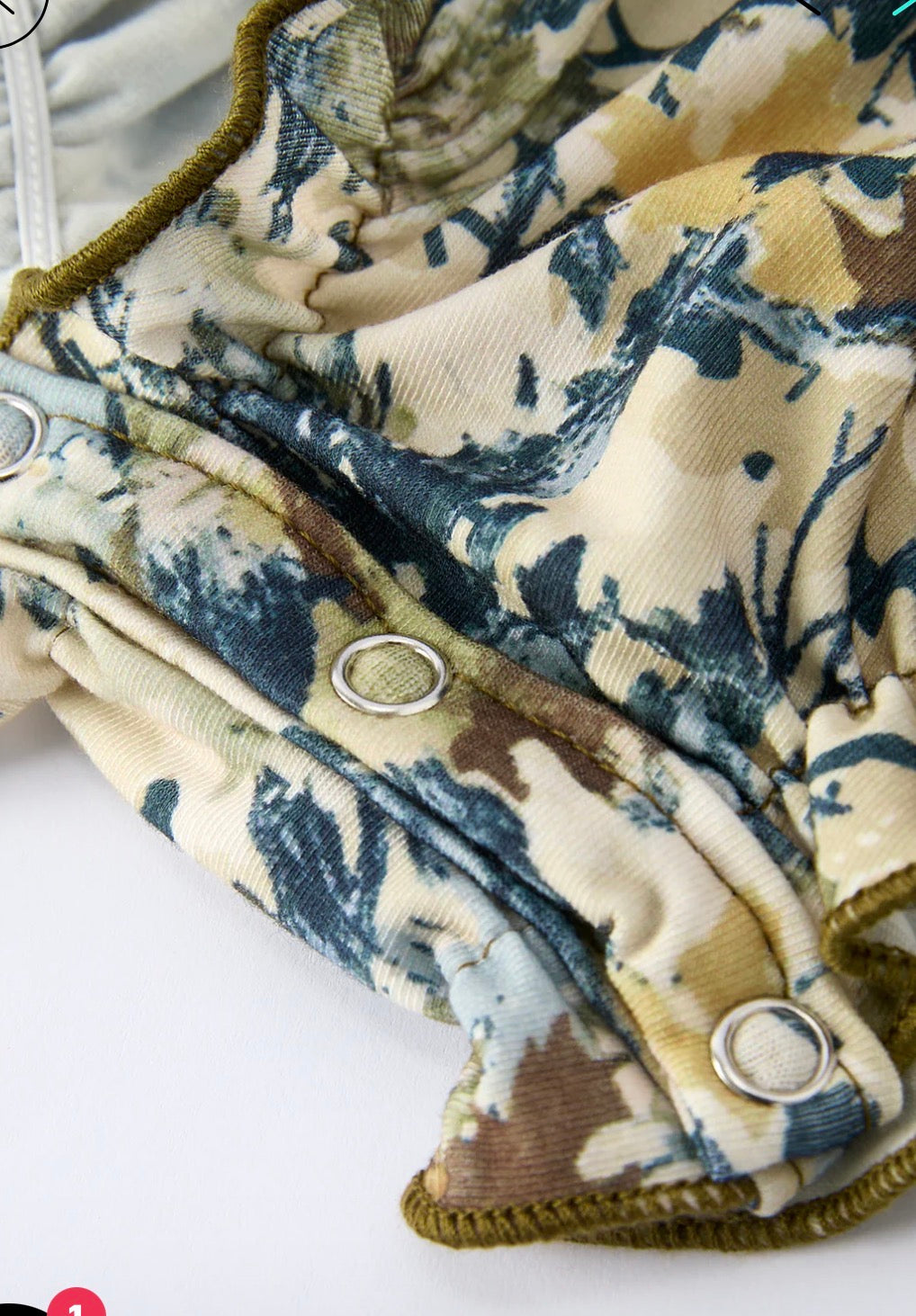 Mallard Camo Smocked Baby Bubble