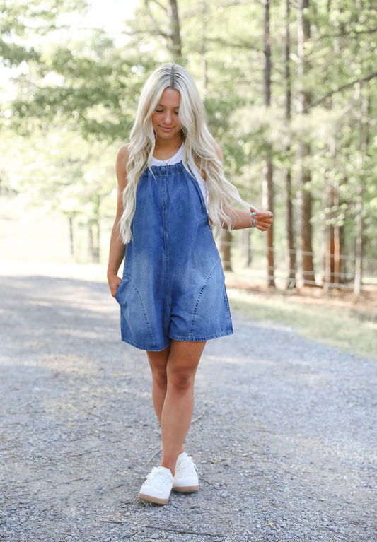 Easy Days Denim Romper