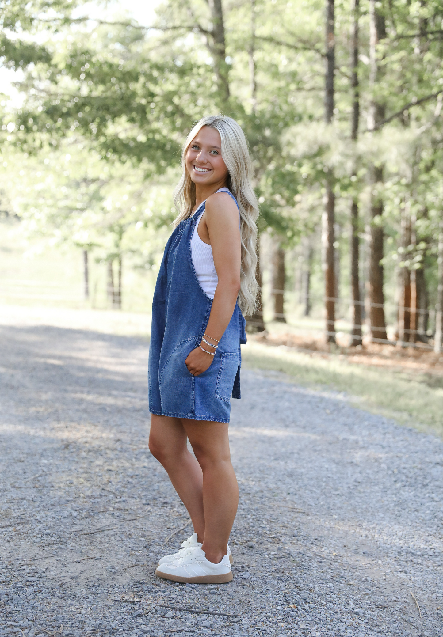 Easy Days Denim Romper