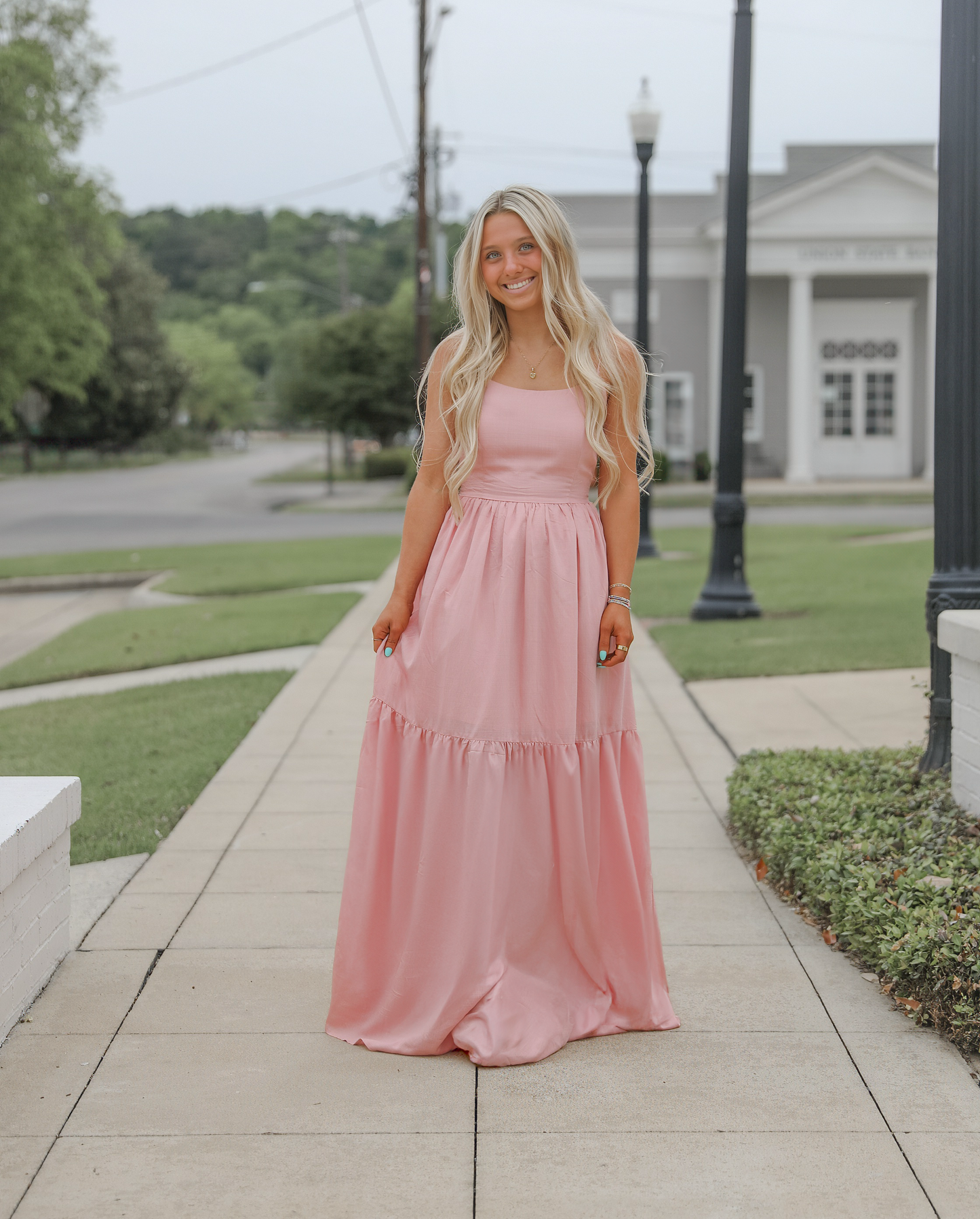 Blushing Sunset Maxi Dress