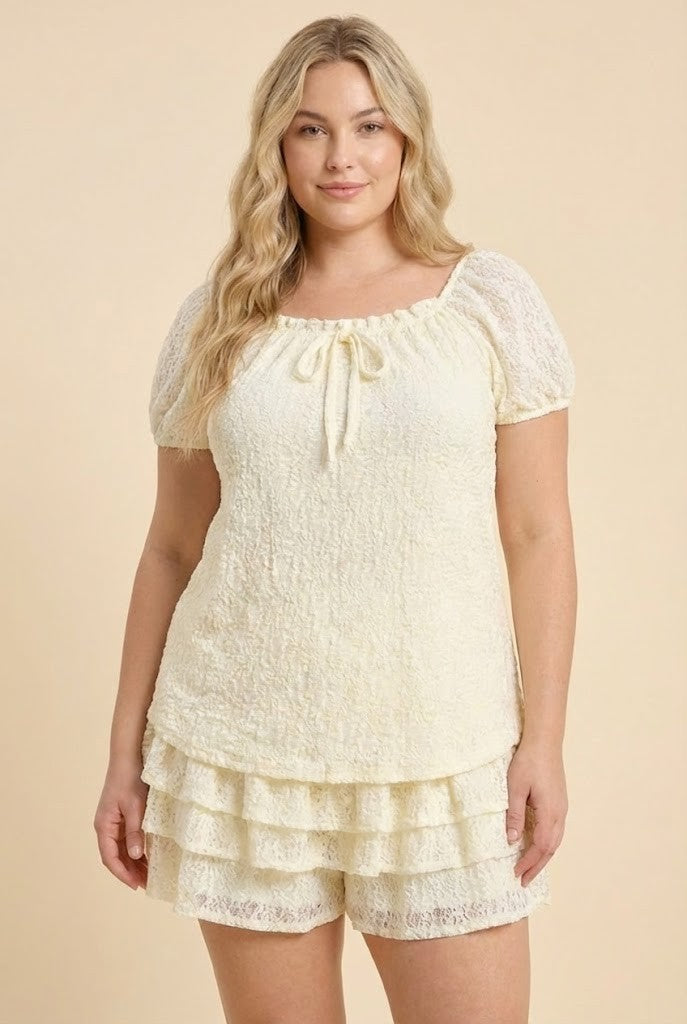 Cream Puff Plus Top
