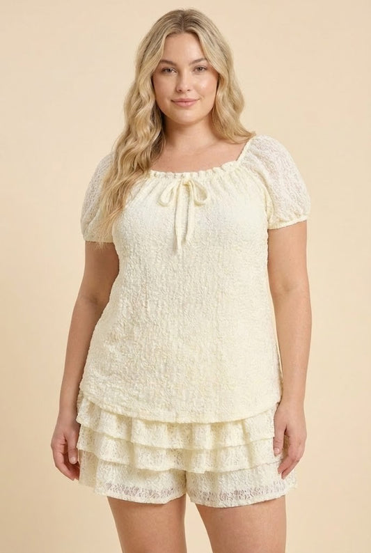 Cream Puff Plus Top