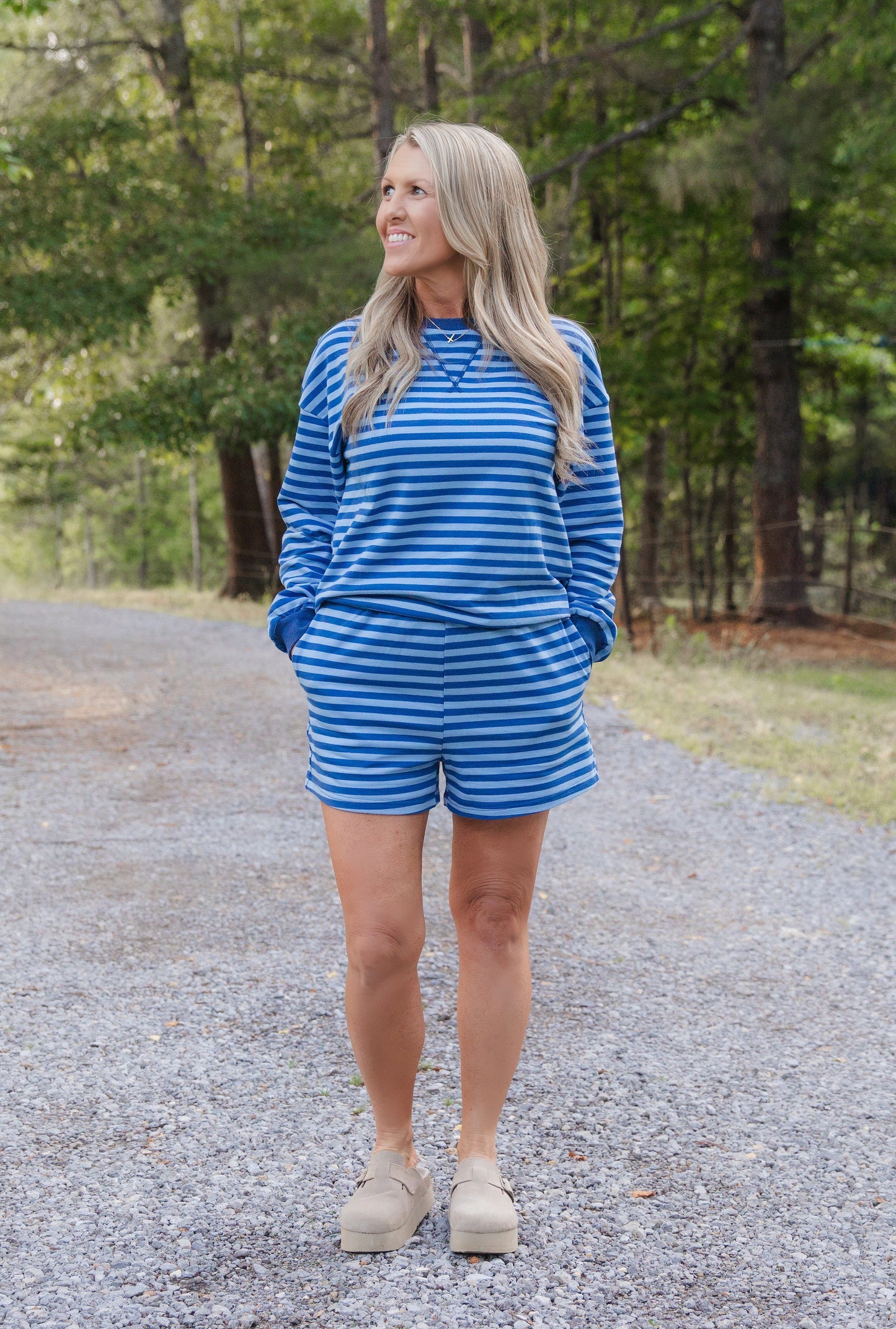 Blue Skies Striped Set