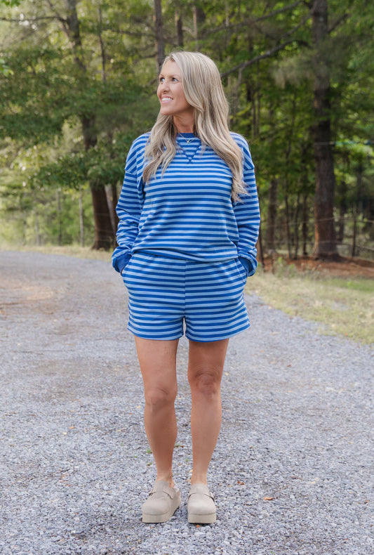 Blue Skies Striped Set