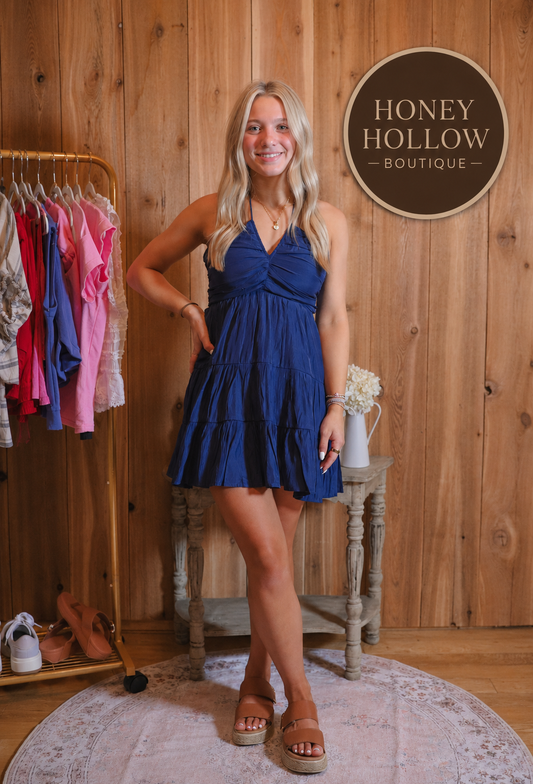 Midnight Tide Mini Dress