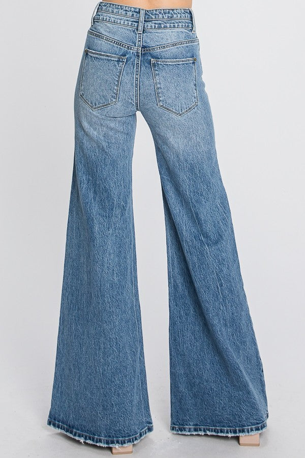 High Rise Comfort Stretch Vintage Wide Leg