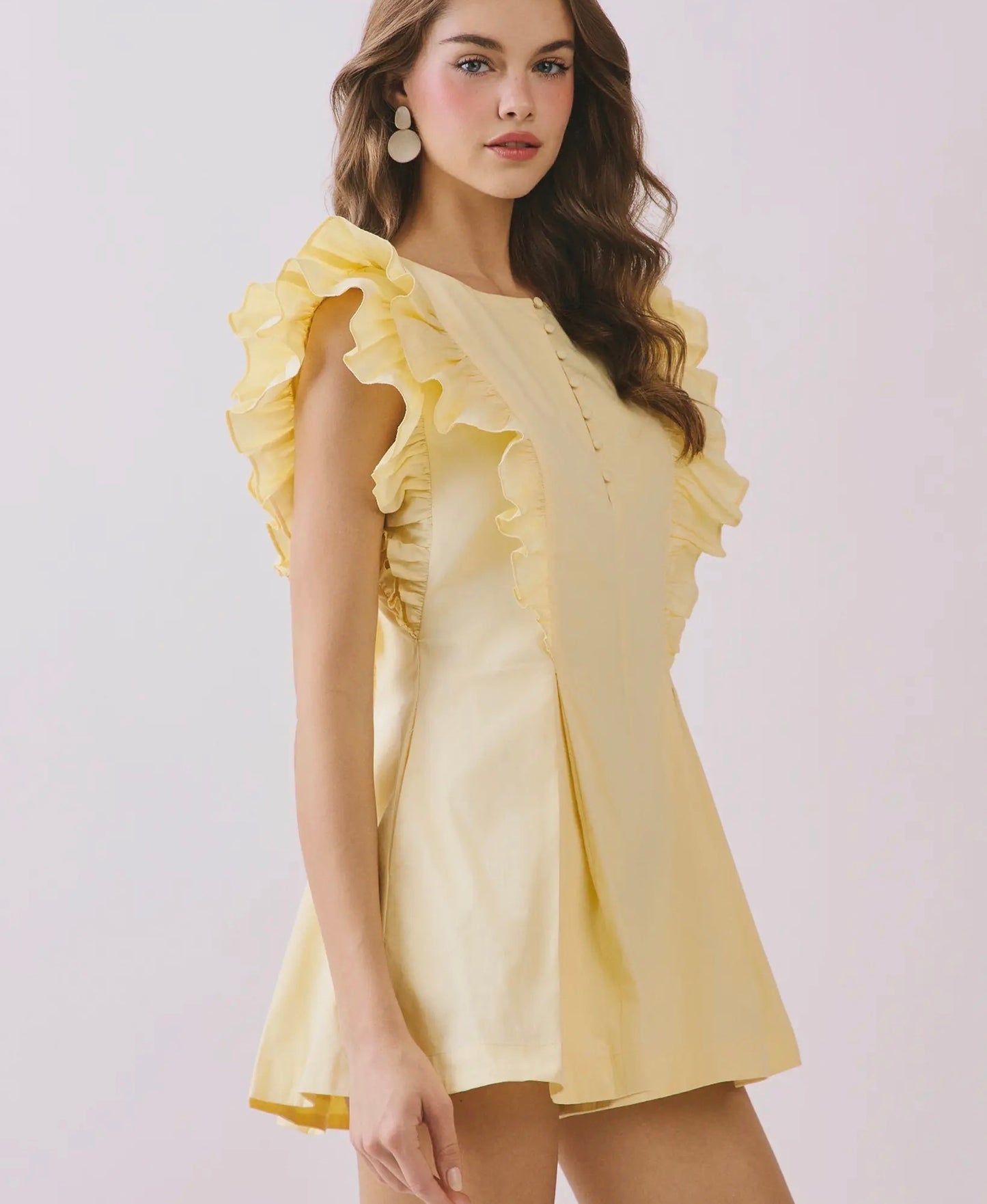 Sunshine Ruffle Romper Dress