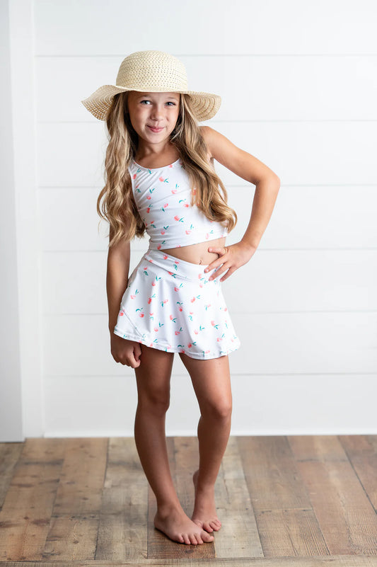 Active Peach Floral Set