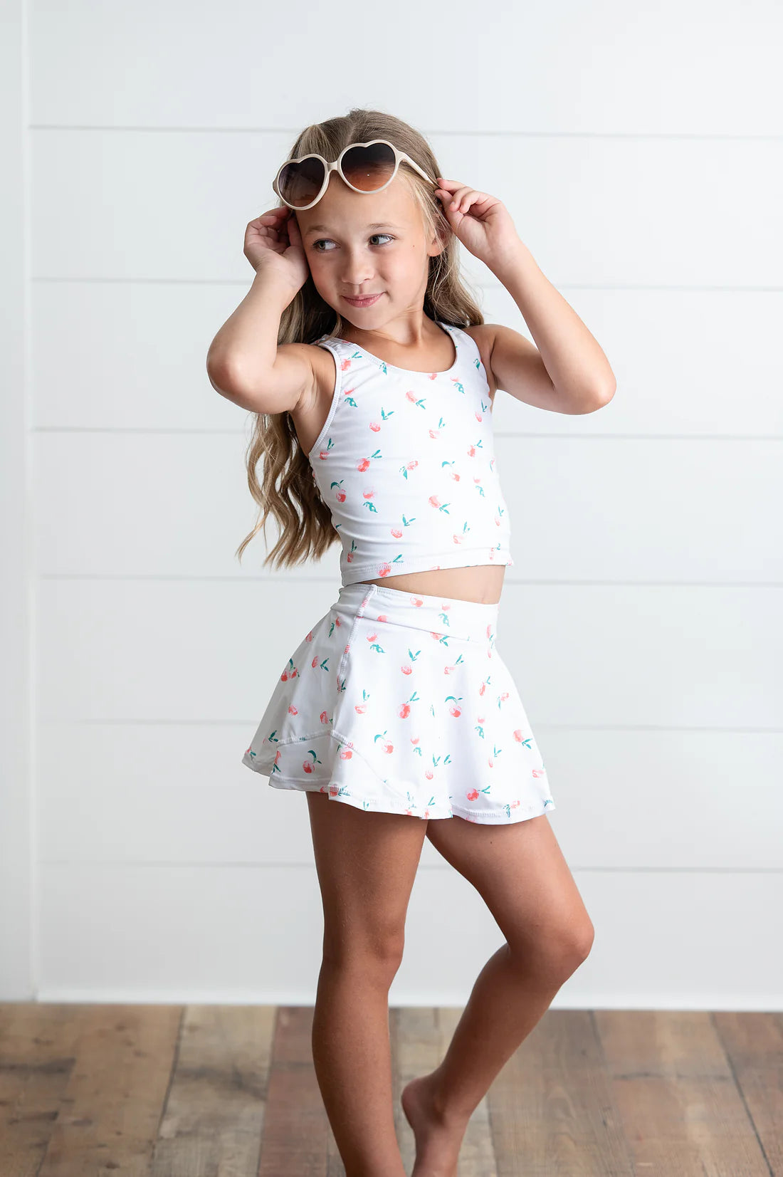Active Peach Floral Set