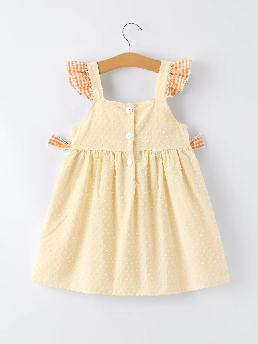 Little Chick Smocked Dress 🐥🍊