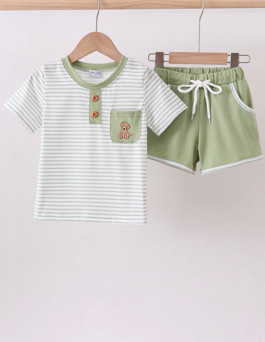 Little Buddy 2-Piece Set 🐶💚