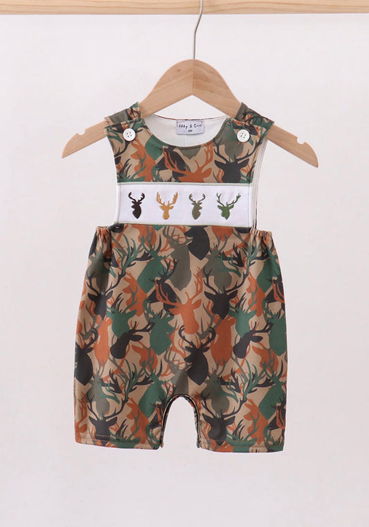 Camouflage Deer antlers embroidery jonjon
