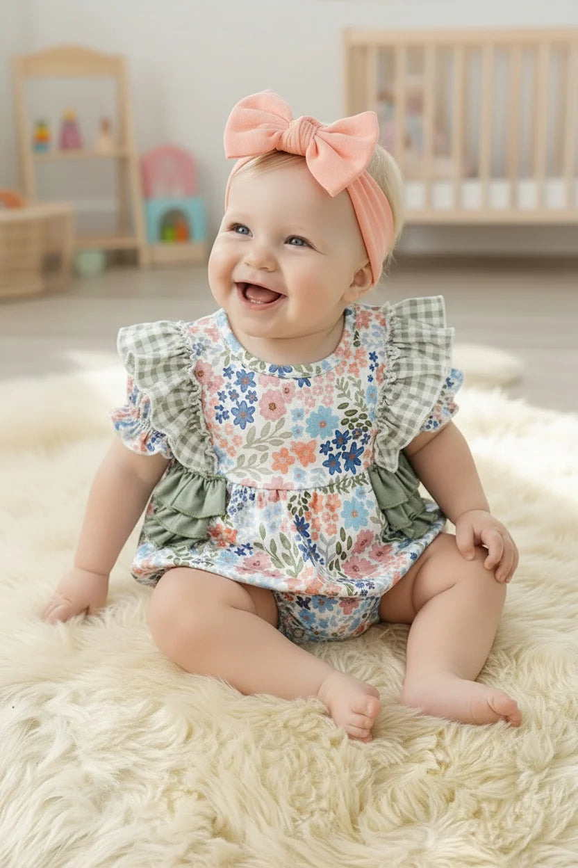 Vintage Garden Ruffle Bubble 🌿🌸