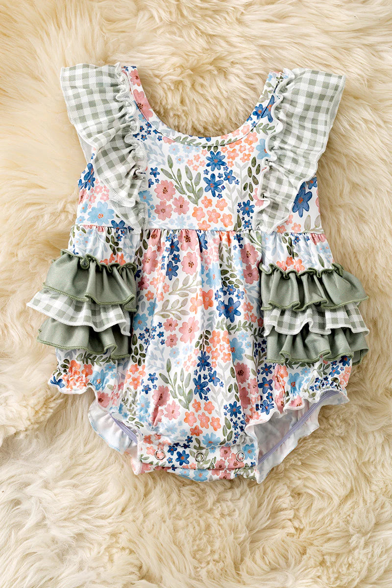 Vintage Garden Ruffle Bubble 🌿🌸