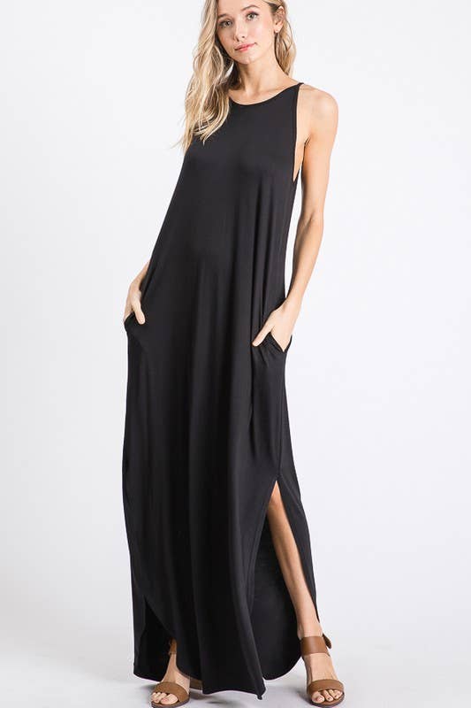 HEIMISH - SD1113S SOLID MAXI DRESS