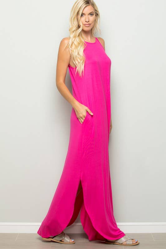 HEIMISH - SD1113S SOLID MAXI DRESS