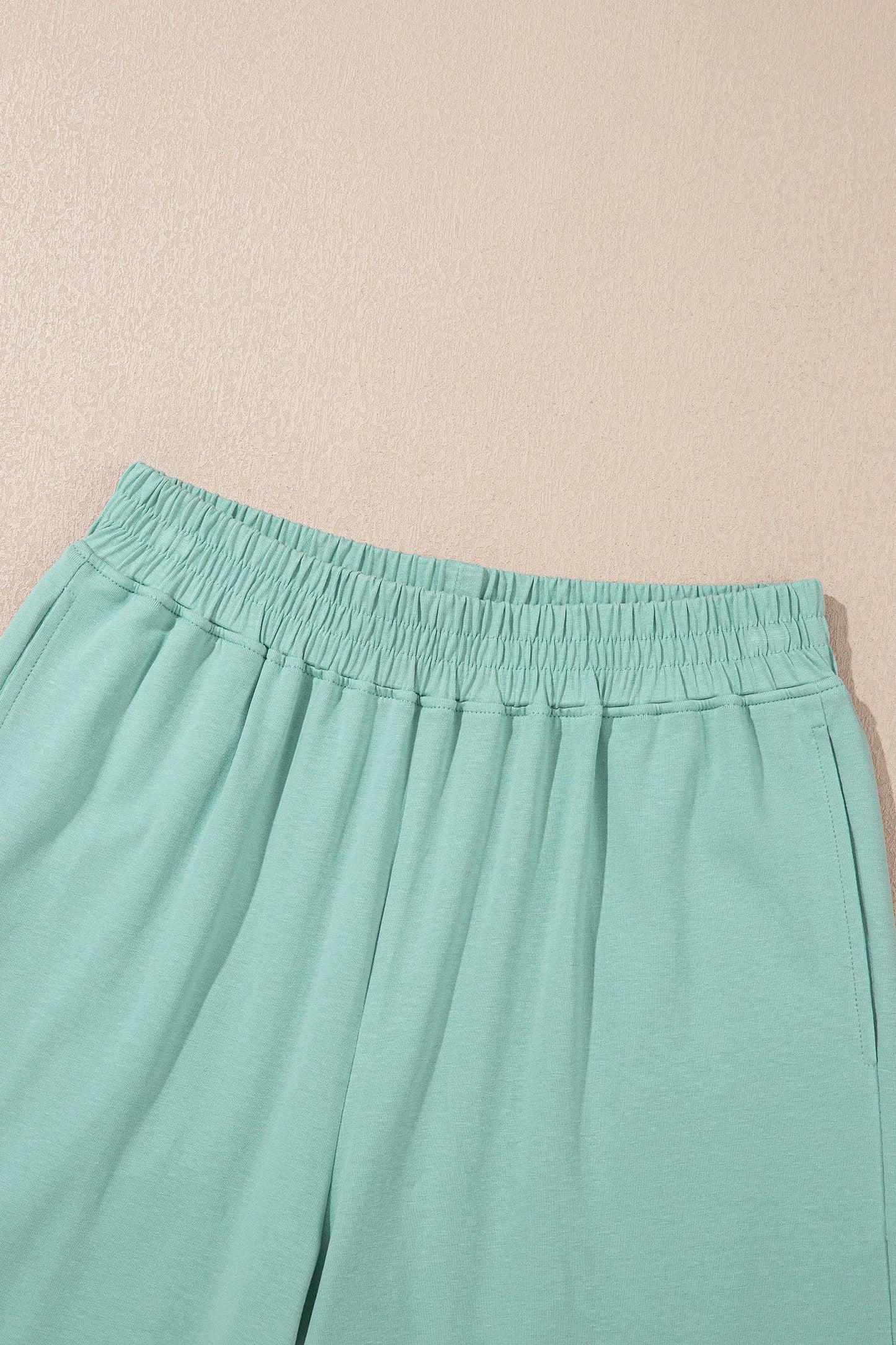 LALA LOO - LALALOO Solid Cropped Tank Top & Jogger Pants Set