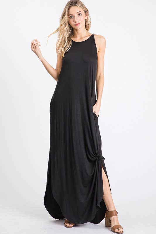 HEIMISH - SD1113S SOLID MAXI DRESS