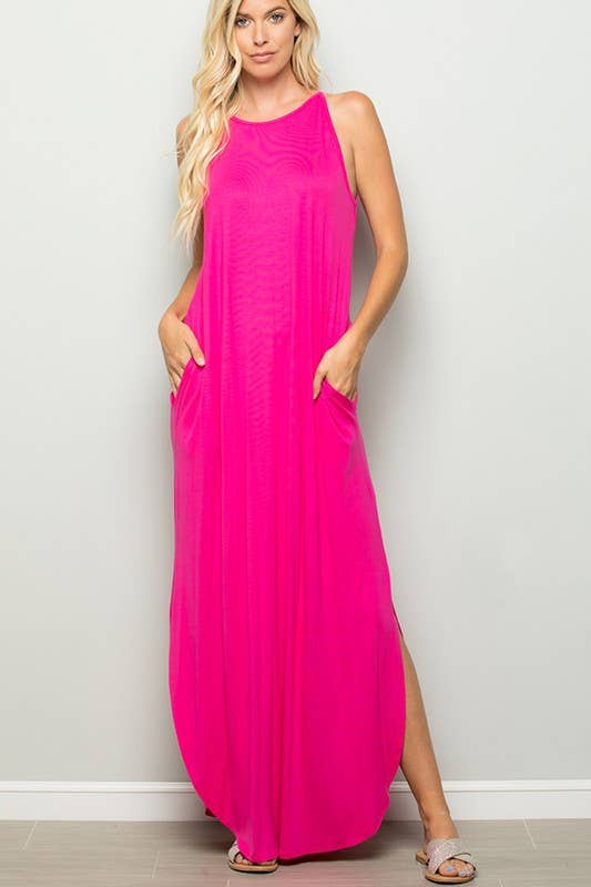 HEIMISH - SD1113S SOLID MAXI DRESS