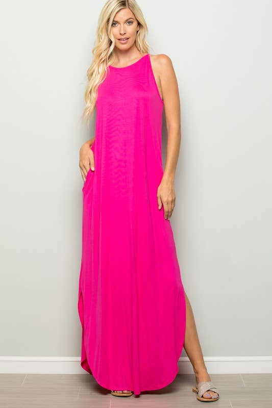 HEIMISH - SD1113S SOLID MAXI DRESS